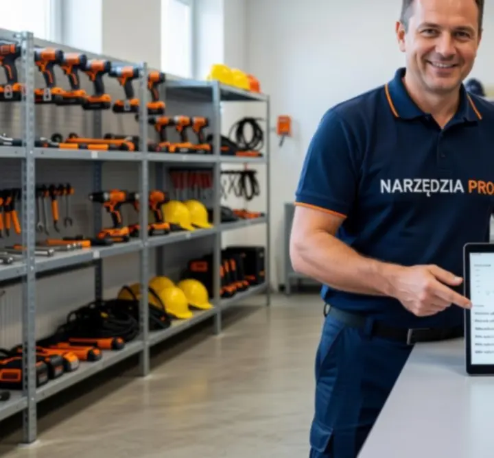 Konsultant pomagający klientowi w doborze narzędzi i wycenie