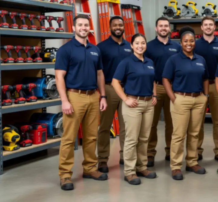 Zespół Toolvirixa w wypożyczalni narzędzi