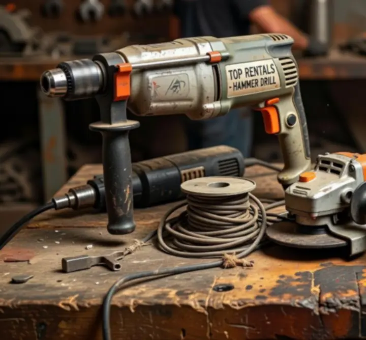 Zbliżenie na najczęściej wypożyczane elektronarzędzia przygotowane do pracy